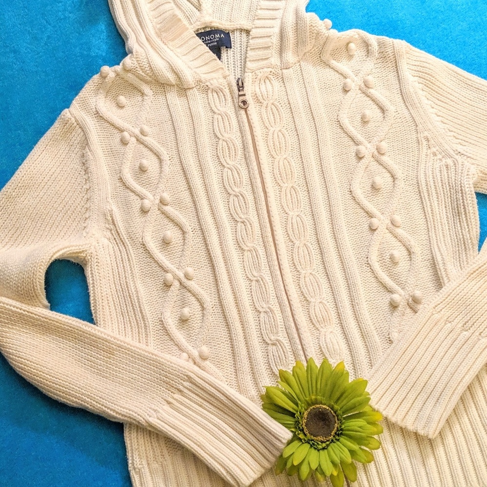 Sonoma Knit Hooded Sweater sz.PM #380